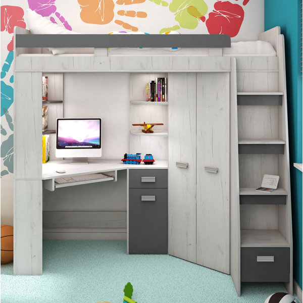 Isabelle & Max Hochbett Collingwood mit Möbel-Set, 80 x 200 cm | Wayfair.de